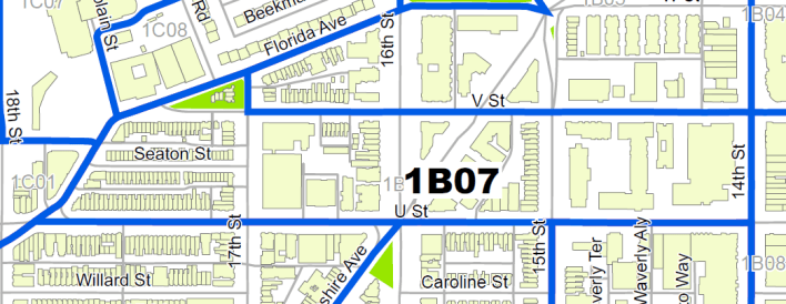 Map of Single Member District 1B07